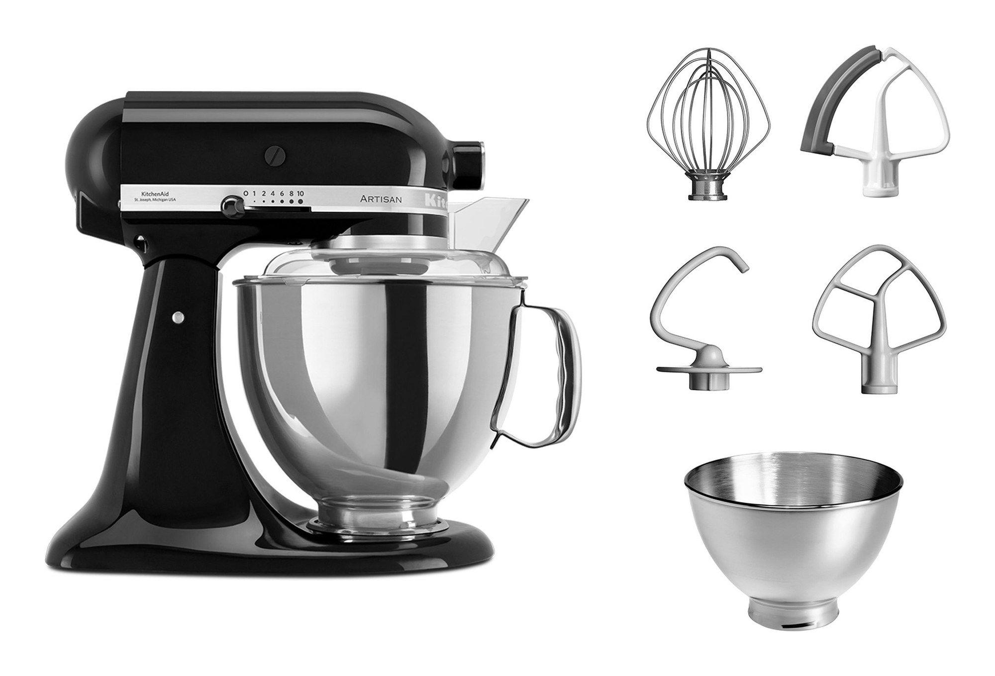 Batedeira Planetária KITCHENAID Artisan 5KSM175PSEOB (300 W - 220 RPM - 4,7 l - Preto) — miniatura 2