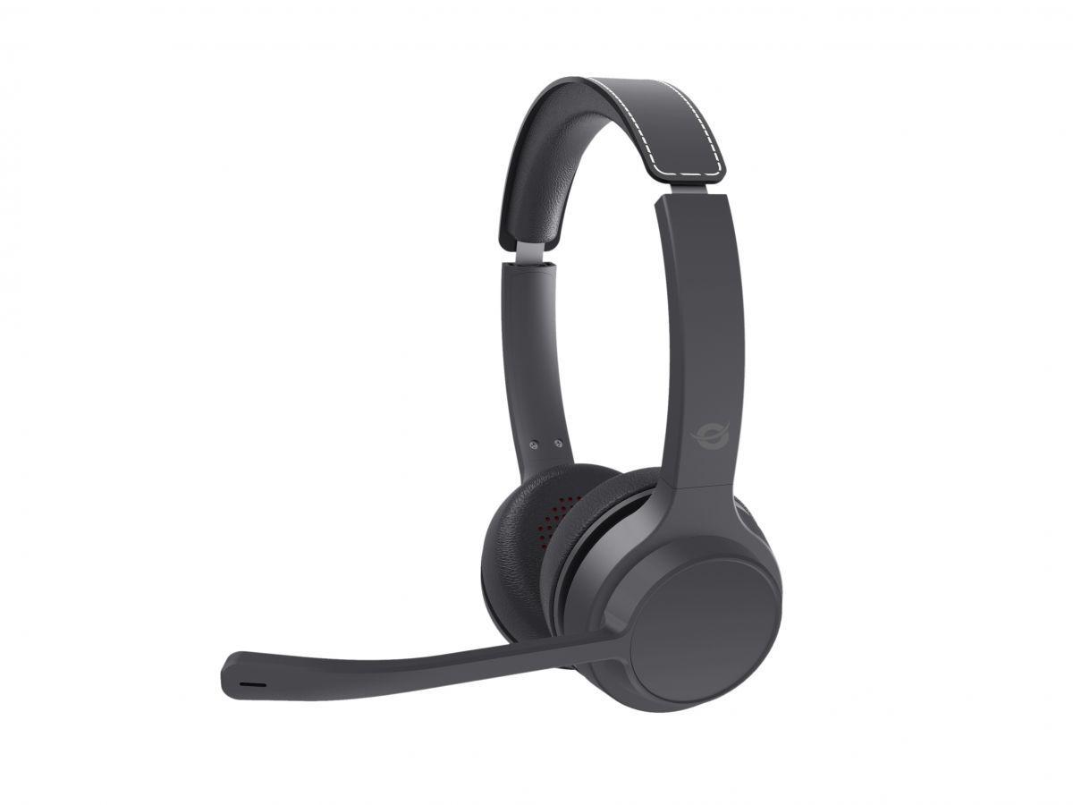 Headset CONCEPTRONIC POLONA04B (Binaural - Com fios e sem fios - Supra-aural - Preto)