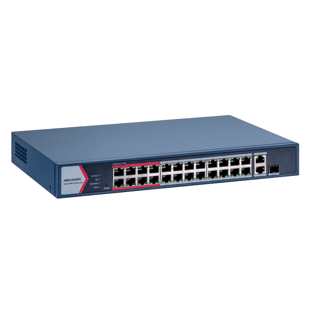 Switch Gerível HIKVISION DS-3E1326P-EI/M (10/100 Mbps - 4 MB - 14,8 Gbit/s - Cinzento)
