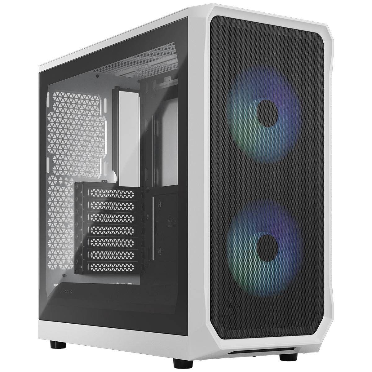 Caixa ATX FRACTAL DESIGN Focus 2 RGB White TG Clear Tint (ATX, Micro ATX, Mini-ITX - 2,5" - Mini-ITX, ATX, Micro ATX - Branco) — miniatura 2