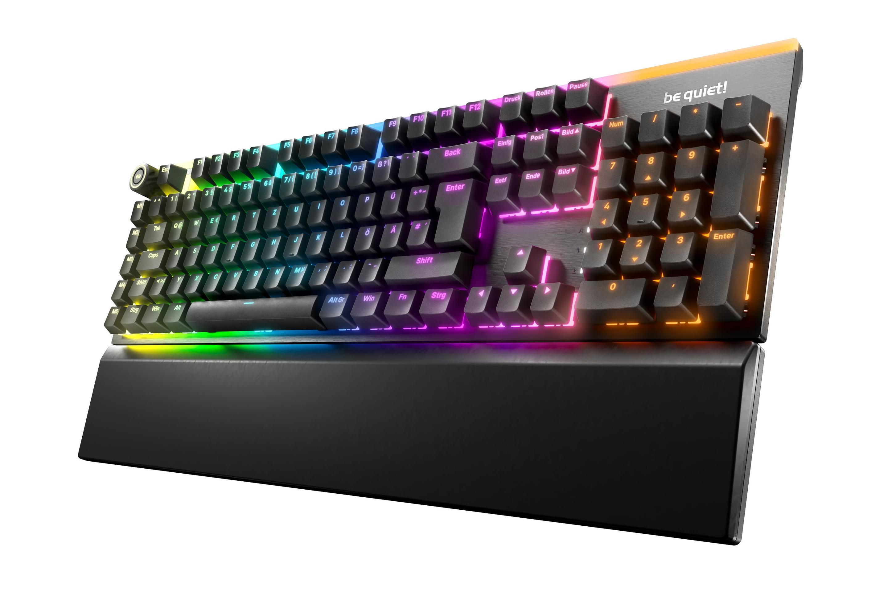 Teclado para Jogos BE QUIET! Light Mount (Alemão - be quiet! Silent Tactile - Tamanho completo - Preto)