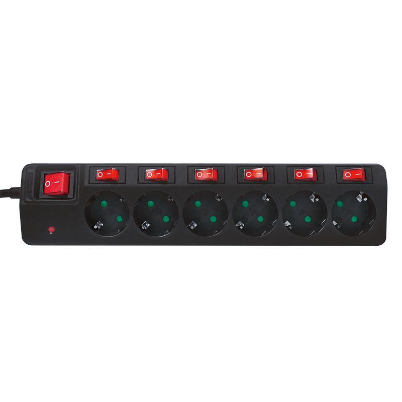 Régua de Tomadas LOGILINK LPS233 (Preto), miniatura 2