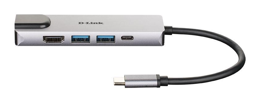 Hub USB-C D-LINK DUB-M520 (Alumínio) — miniatura 2