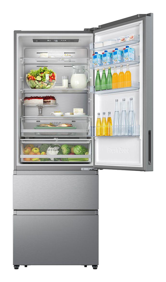 Frigorífico Combinado Independente HISENSE RT641N4AIE (495 L - 200x70,4x69,4 cm - 70 cm - Inox), miniatura 3