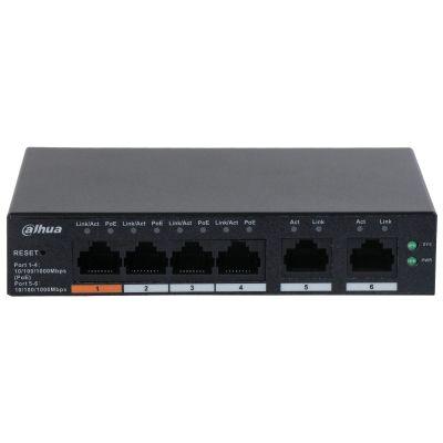 Switch Gerido DAHUA CS4006-4GT-60 (Gigabit Ethernet - 10,100,1000 Mbit/s - 12 Gbit/s - Preto), miniatura 2