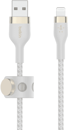 Cabo USB-A para Lightning BELKIN CAA010BT1MWH (1 m - USB C/Lightning - USB A - Branco)
