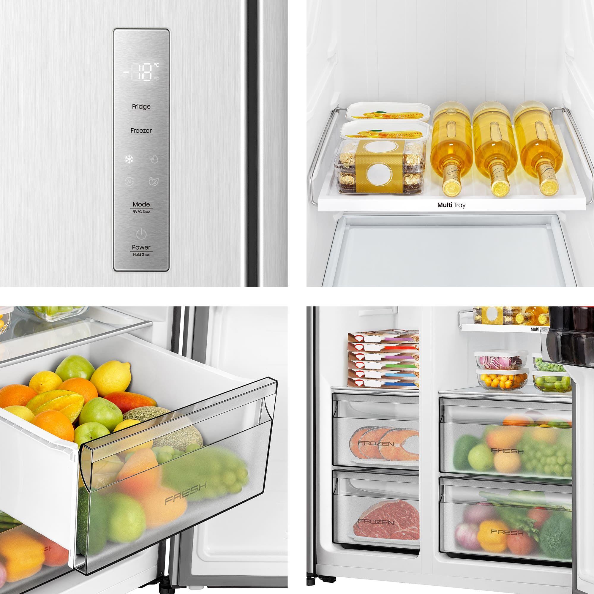 Frigorífico Americano Independente HISENSE RS3P558NEIC (544 L - 178,6x91,1x61,5 cm - 91 cm - Inox), miniatura 10