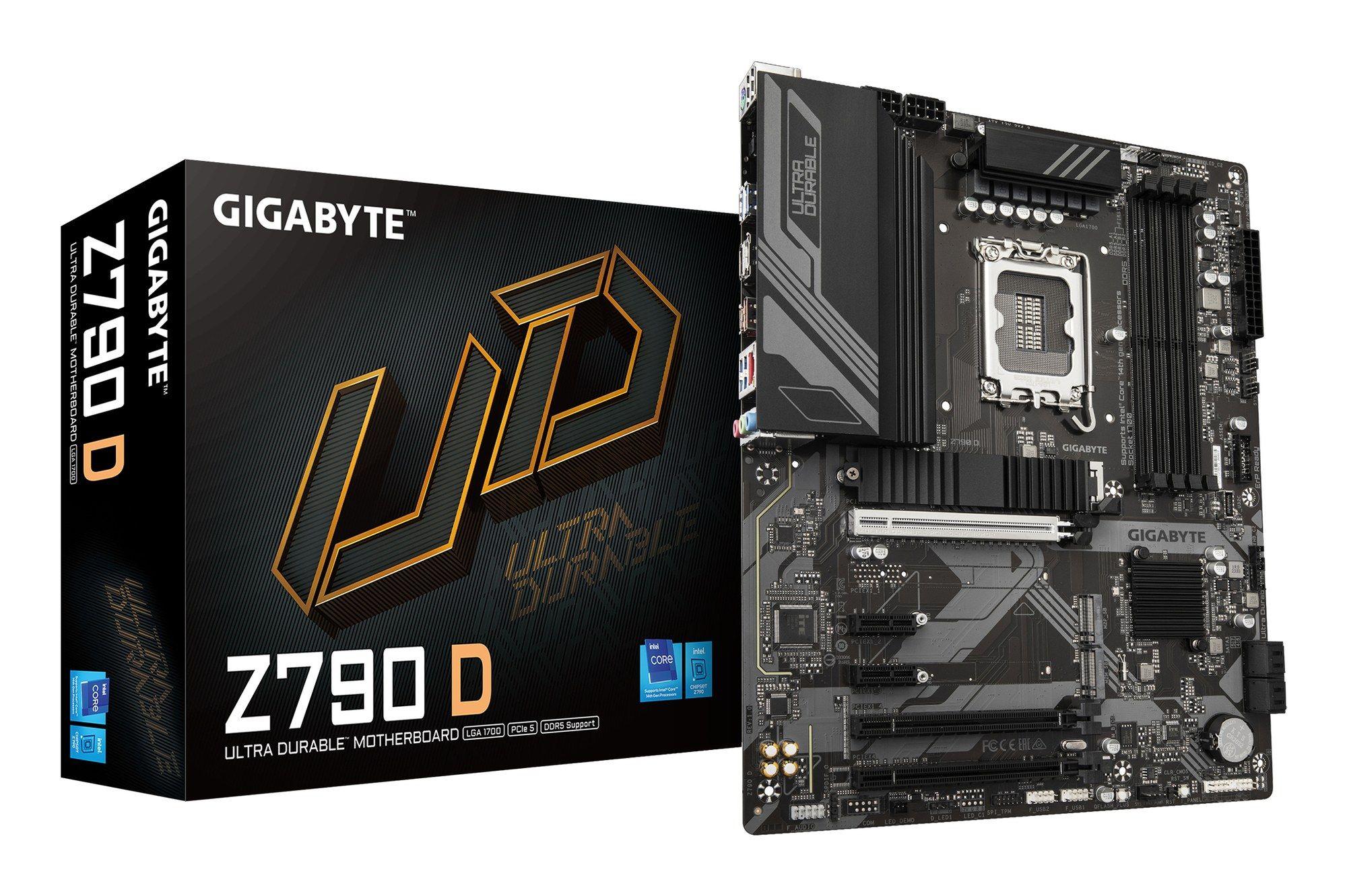 Motherboard GIGABYTE Z790 D (LGA 1700 - ATX - Duplo canal - Castanho)