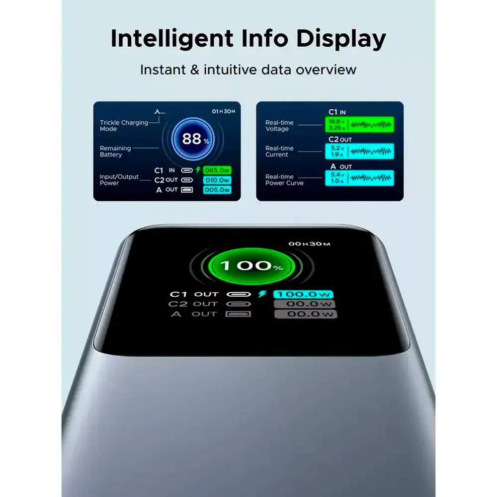Bateria Externa UGREEN PB726 Nexode (20000 mAh - Power Delivery - Cinzento) — miniatura 3