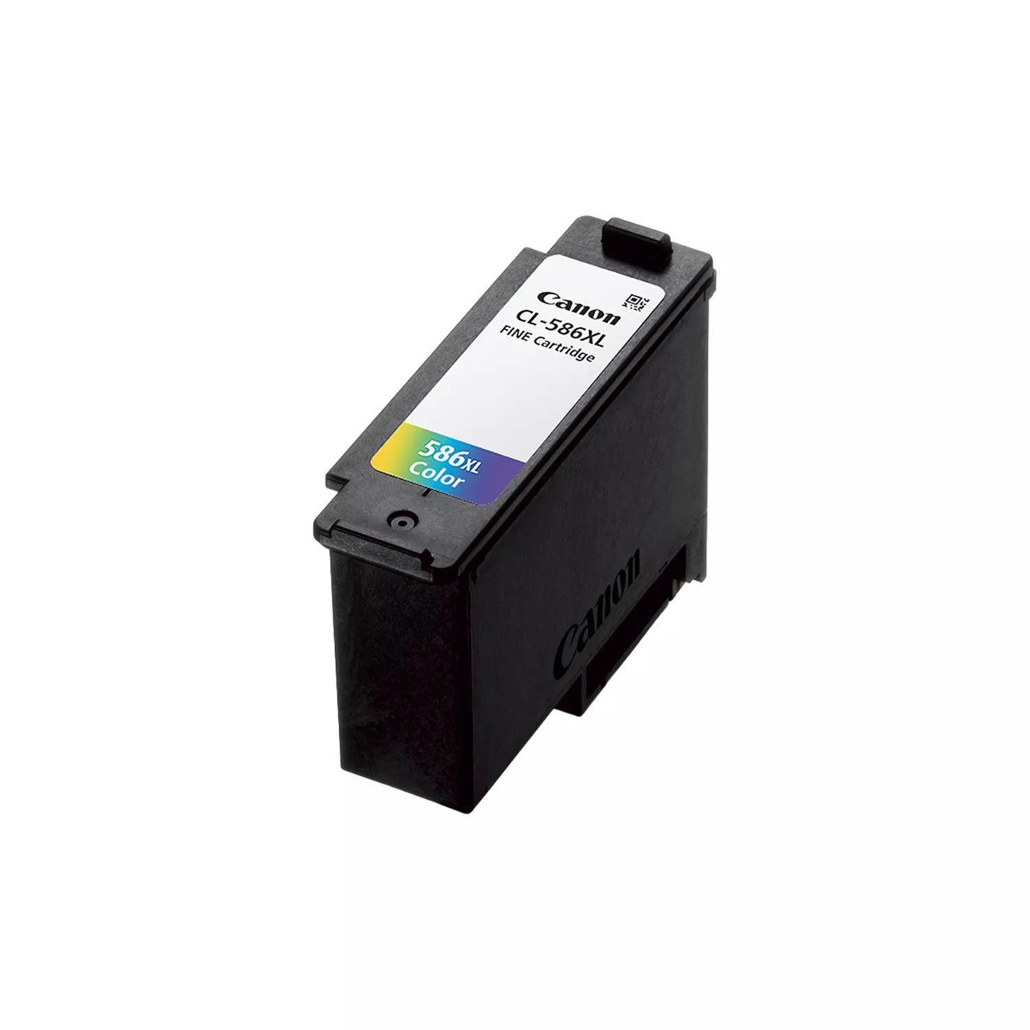 Tinteiro CANON CL-586XL (300 páginas - Ciano, Magenta e Amarelo)