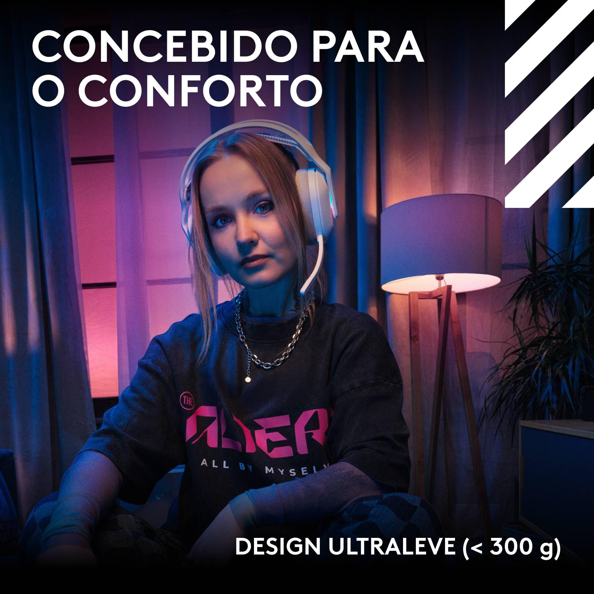Headset Gaming LOGITECH Astro A20 X LIGHTSPEED (Binaural - Com fios e sem fios - Circum-aural - Branco), miniatura 4
