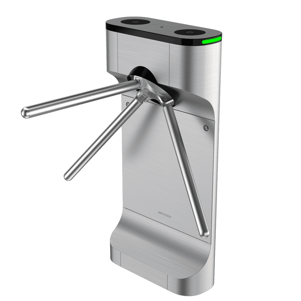 Torniquete Tripé de Acesso HIKVISION DS-K3G411CLX-R/Dm55 (Bidirecional - 550 mm - Inox)