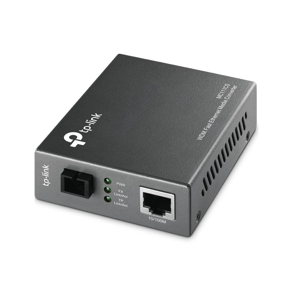 Conversor de Média TP-LINK MC111CS (Gigabit Ethernet - 1000 Mbit/s - Preto)