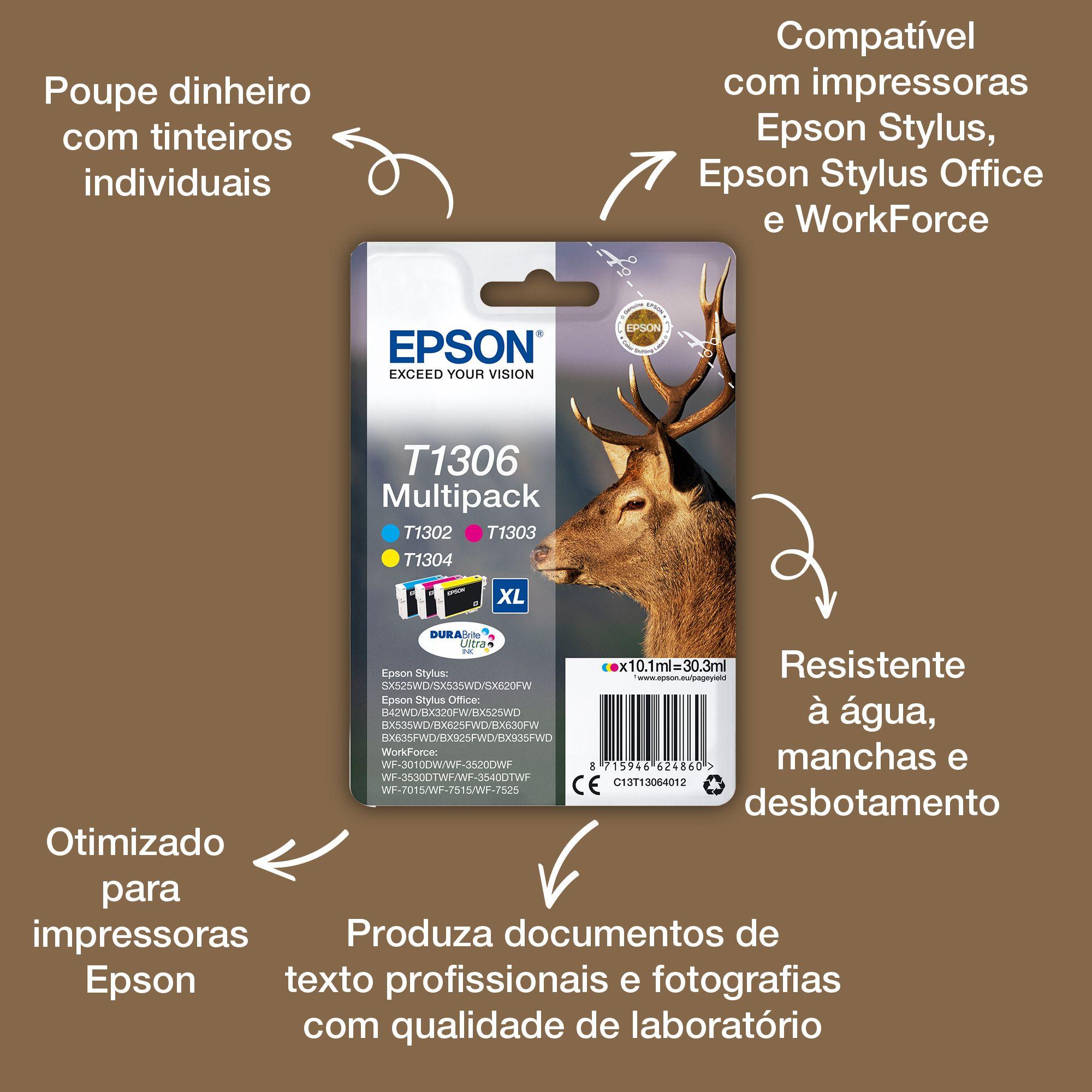 Tinteiro EPSON T1306 (Ciano, Magenta e Amarelo) — miniatura 7