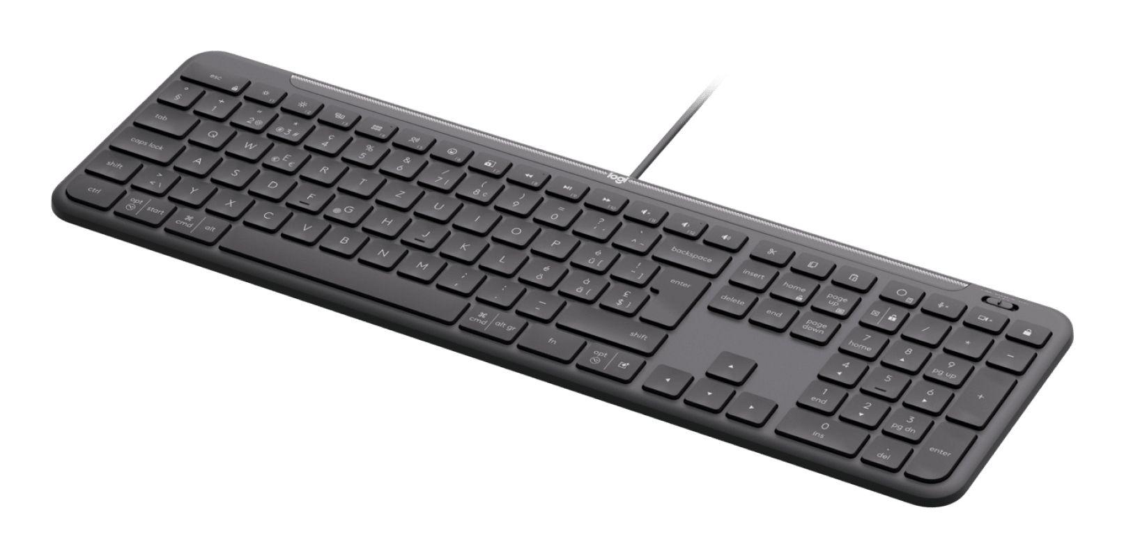Teclado LOGITECH Signature Slim K620 for Business (Estados Unidos - Teclas de tesoura - USB - Grafite) — miniatura 2