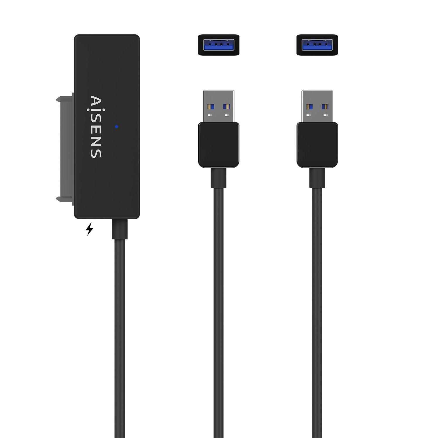 Adaptador SATA para USB-A AISENS ASE-35A01B (2,5/3,5 polegadas - 4200 RPM / 5400 RPM / 7200 RPM - Preto), miniatura 5