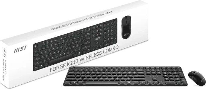 Conjunto de Teclado e Rato MSI FORGE K210 W COMBO (FR - Branco)