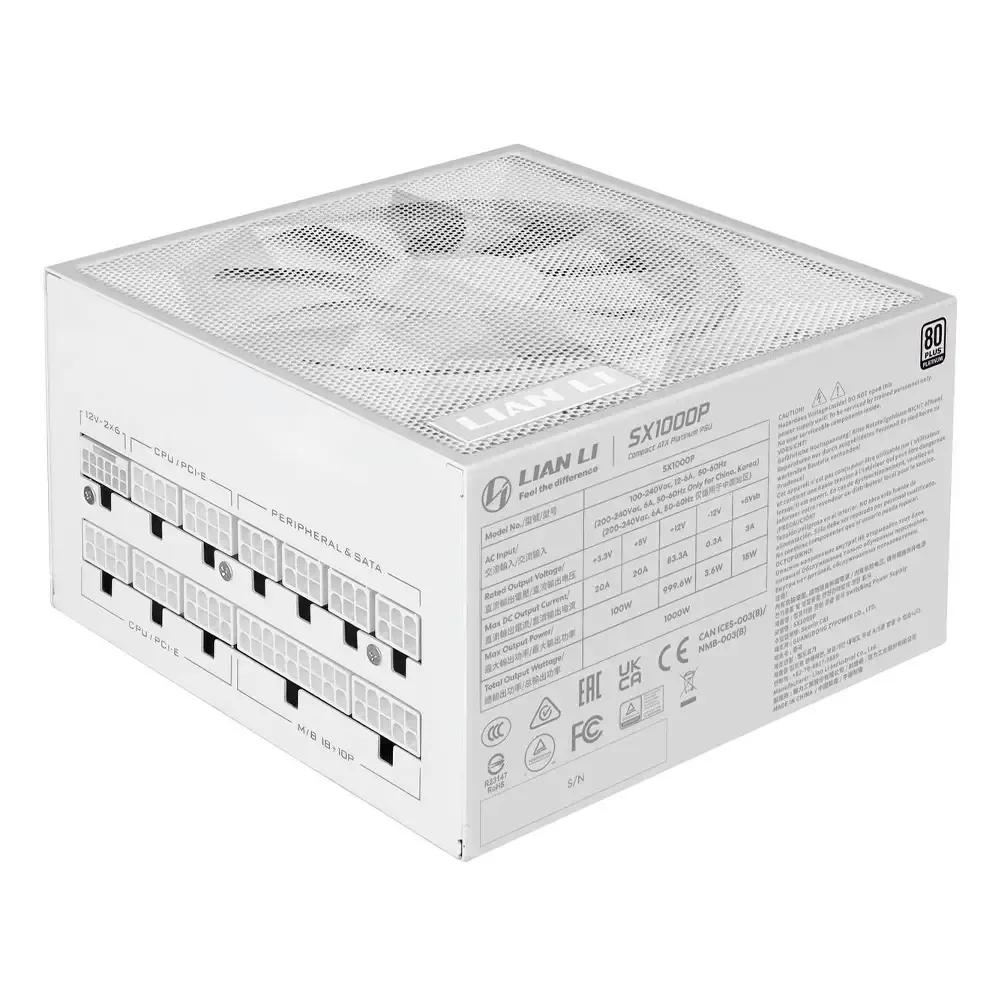 Fonte de Alimentação LIAN LI SX1000WW (ATX - 1000 W - 80 PLUS Platinum - Branco), miniatura 3
