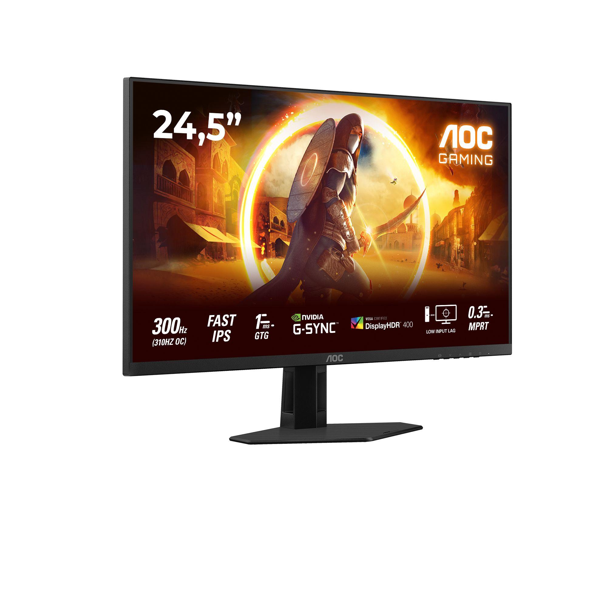 Monitor AOC 25G4SRE (24,5" - Fast IPS - 310 Hz - Preto/Vermelho) — miniatura 2