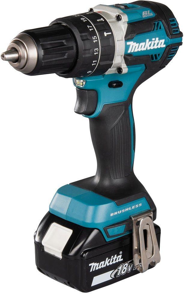 Berbequim com Percussão MAKITA DHP484RTJ (Preto e Azul), miniatura 2