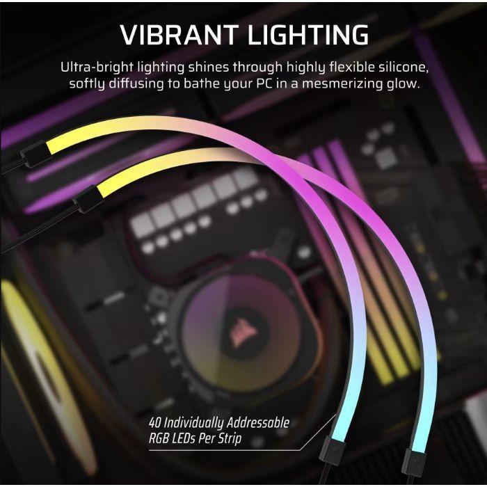 Kit de Tiras de Iluminação LED CORSAIR iCUE LINK LS430 Aurora RGB CL-9011136-WW (Multicor - Preto) — miniatura 5