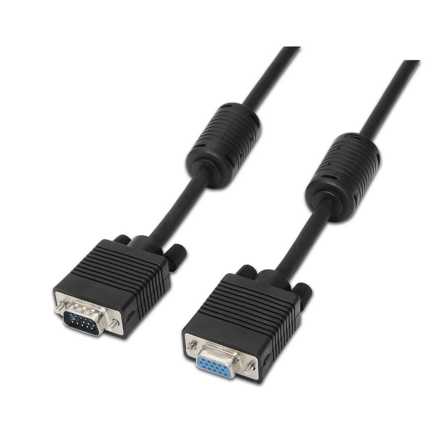 Cabo VGA AISENS A113-0078 (1,8 m - Preto)