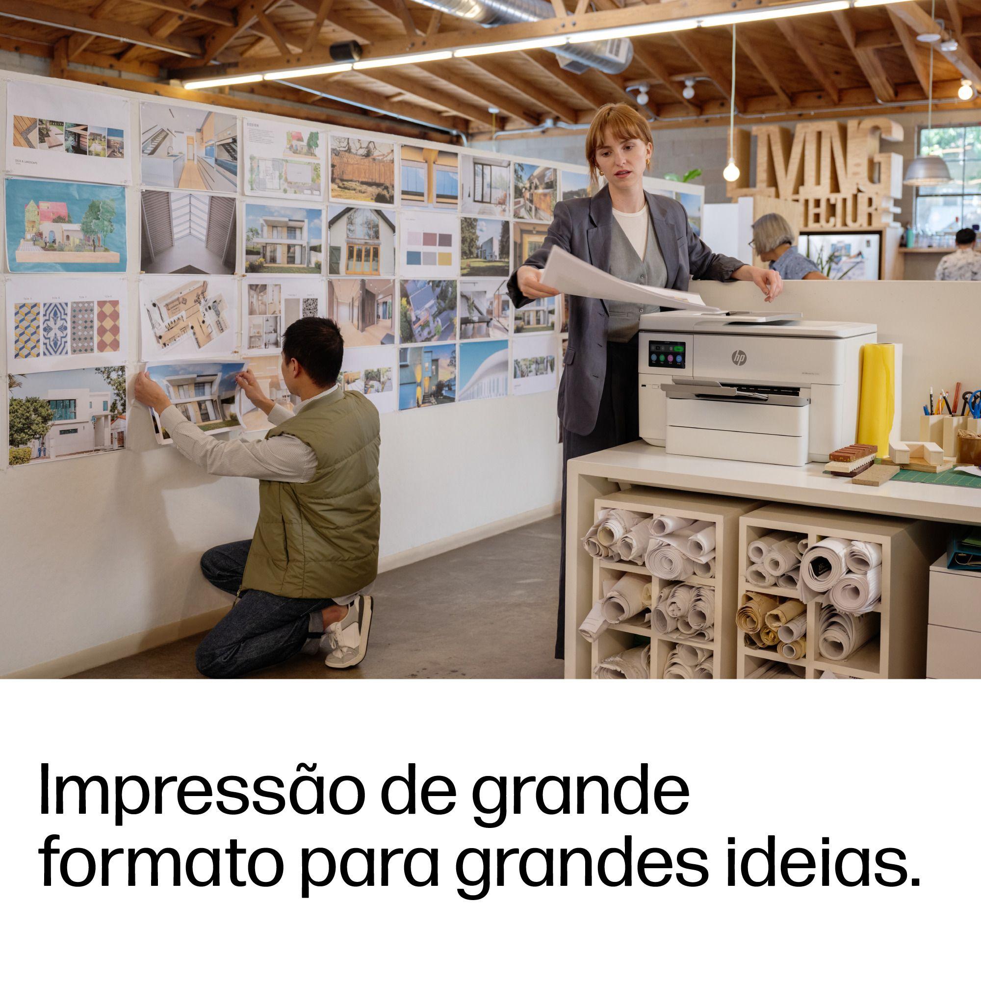 Impressora Multifunções HP OfficeJet Pro 9730e (A3 - Impressão a cores - 500 folhas - Cinzento), miniatura 9