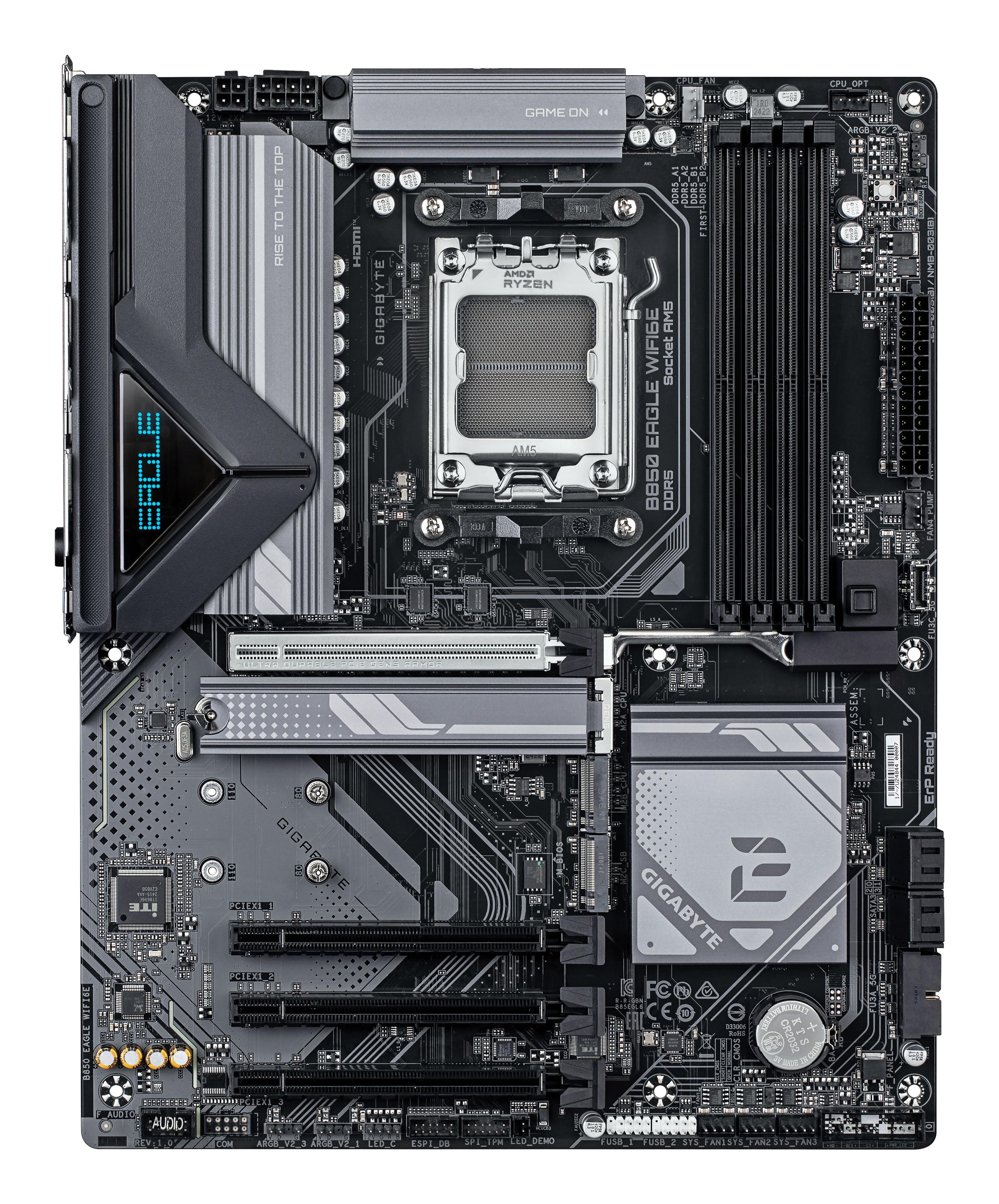 Motherboard GIGABYTE B850 EAGLE WIFI6E (AM5 - ATX - Duplo canal - Castanho) — miniatura 2