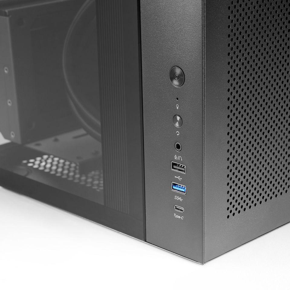 Caixa PC MARS GAMING MC-INFINIOLITE (ATX, micro ATX, Mini-ITX - Midi Tower - ATX, micro-ATX, Mini-ITX - Preto) — miniatura 4