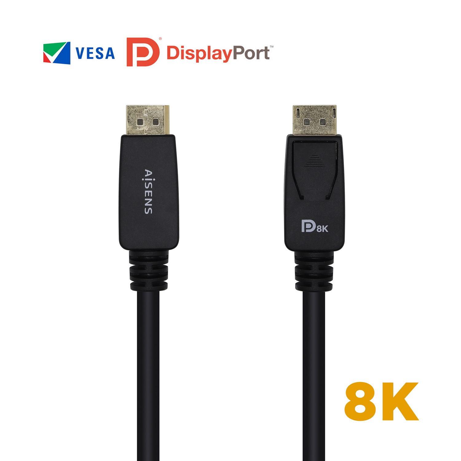 Cabo DisplayPort AISENS A149-0433 (3 m - Preto) — miniatura 2