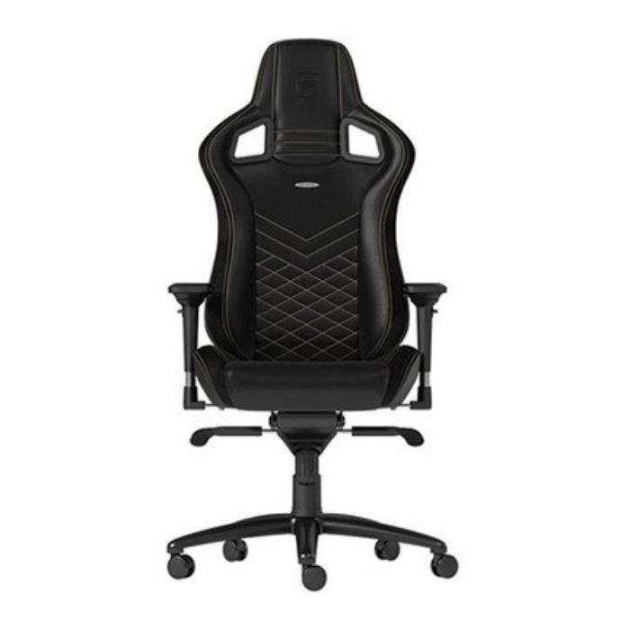 Cadeira Gaming NOBLECHAIRS EPIC (120 kg - Até 10 cm - Ajustáveis em 4D - Preto e Dourado), miniatura 2
