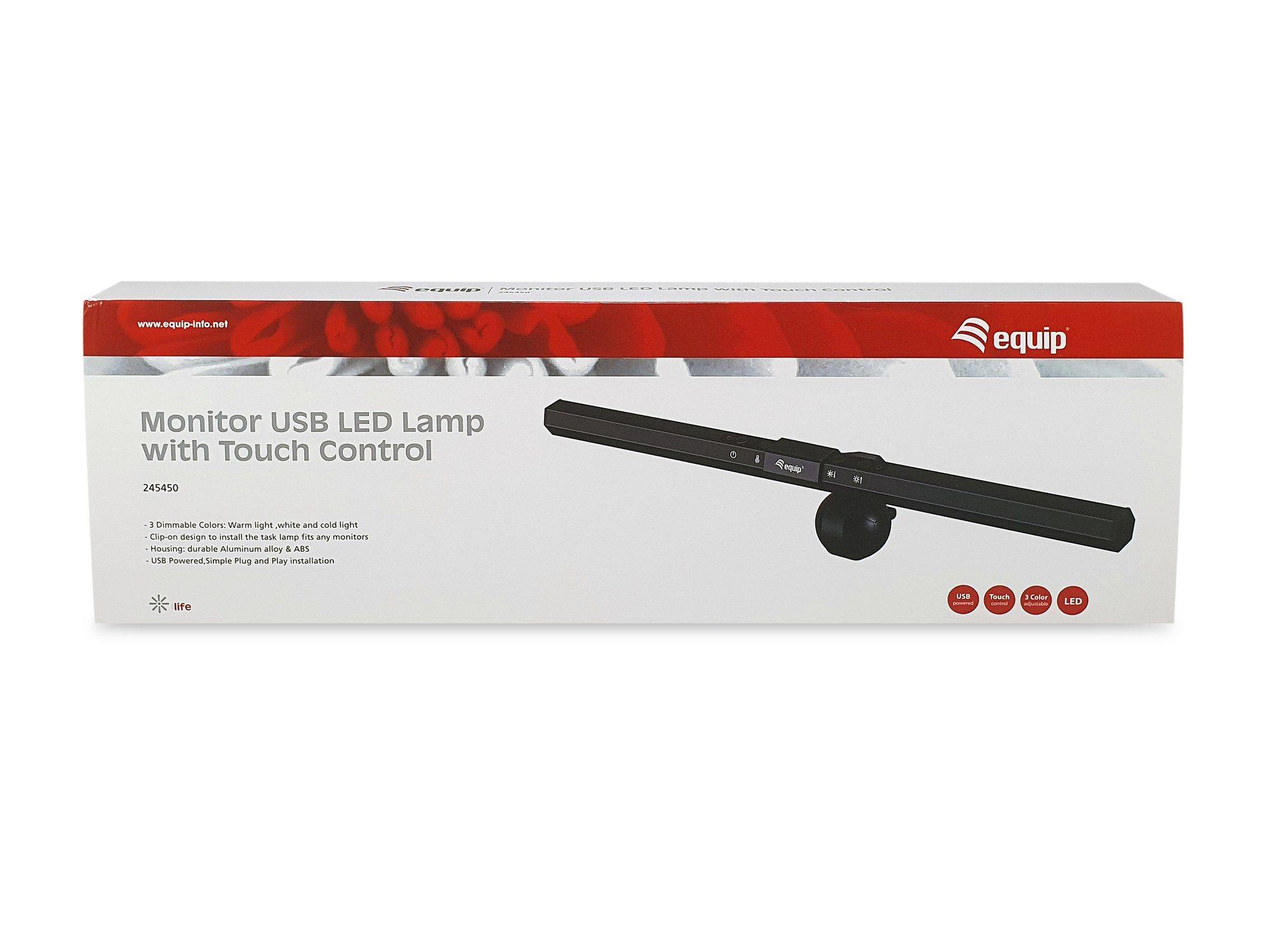 Candeeiro de Monitor LED EQUIP Lamp Touch (Alumínio e plástico - Preto), miniatura 2