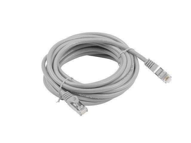 Cabo de Rede LANBERG PCF6-10CC-0500-S (5 m - Cat.6 - RJ-45 - Cinzento)