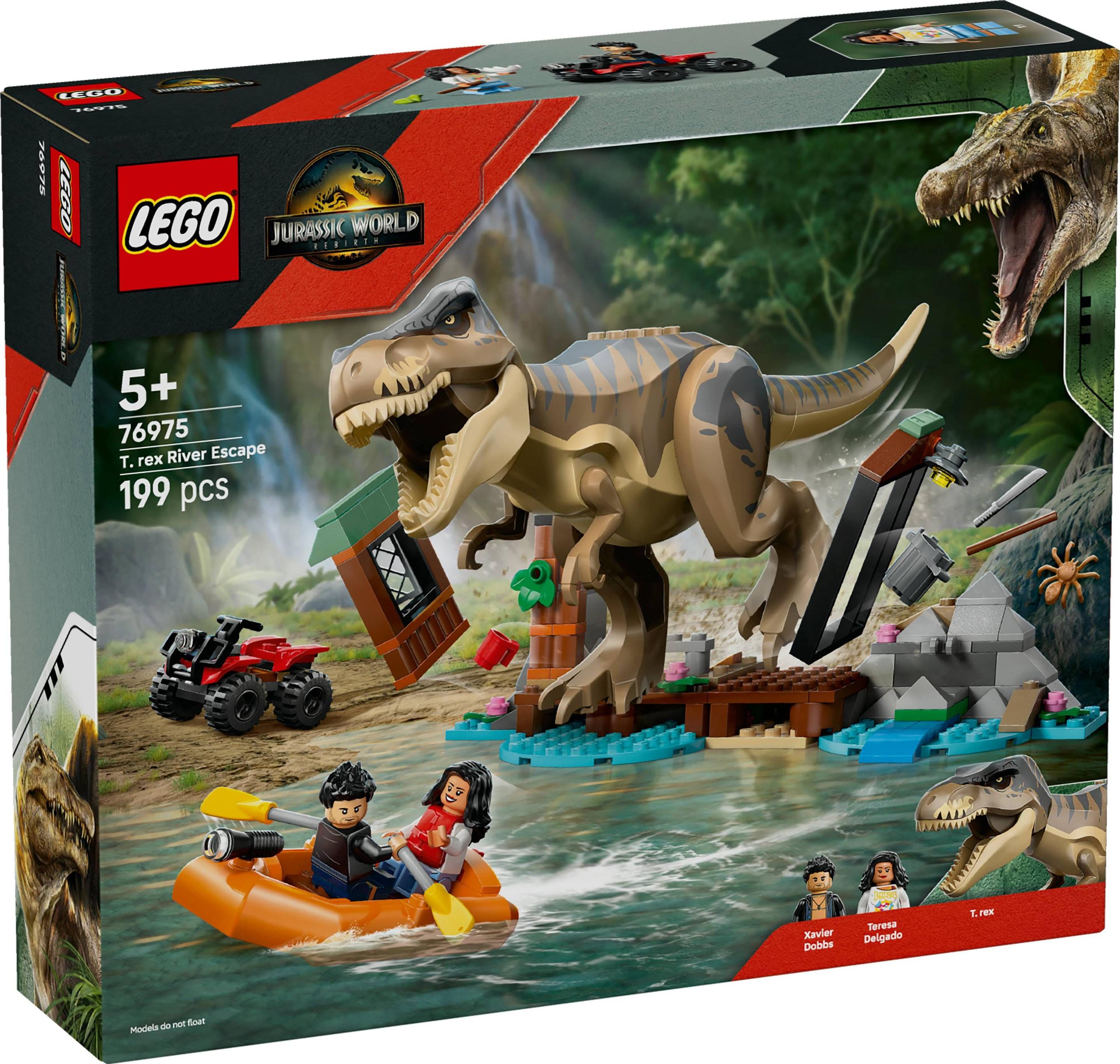 LEGO 76975 Jurassic World Fuga Pelo Rio do T. rex (5+ anos - 199 peças) — miniatura 6