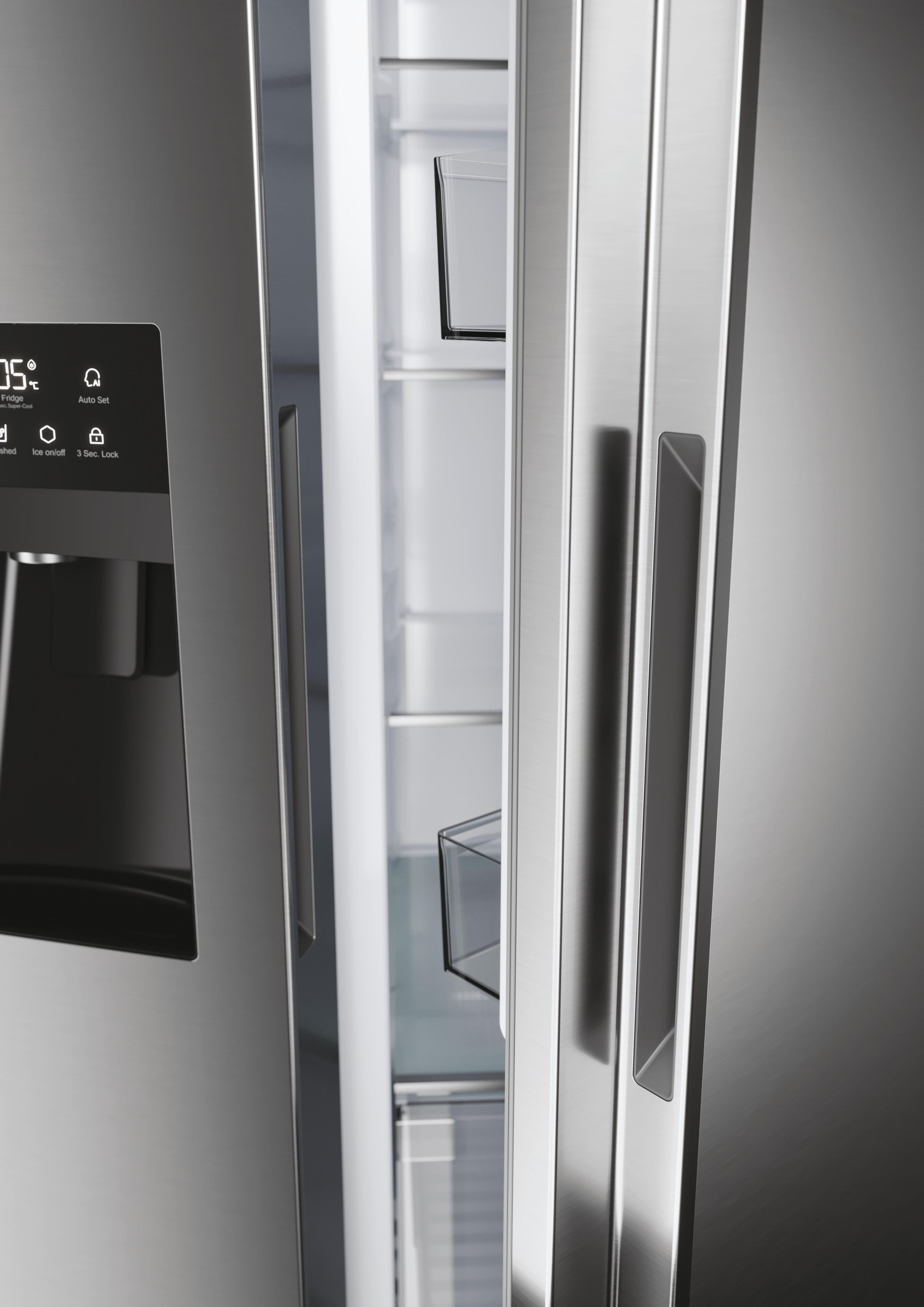 Frigorífico Americano Side by Side Independente HAIER HSR5918DIMP (511 l - 177,5x90,8x65,9 cm - 91 cm - Platina e Inox), miniatura 13