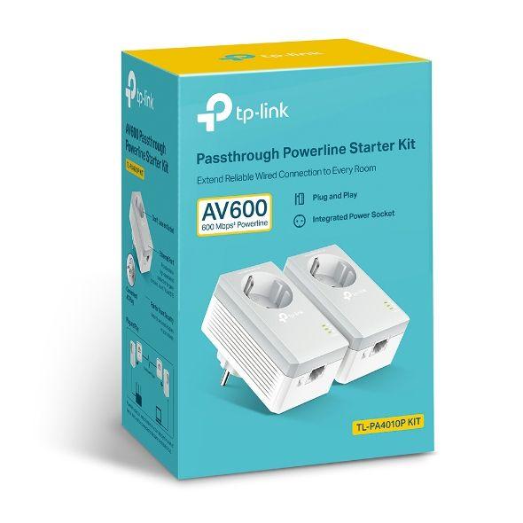Kit Powerline TP-LINK TL-PA4010PKIT (Fast Ethernet - 2 unidades - HomePlug AV - Branco) — miniatura 3