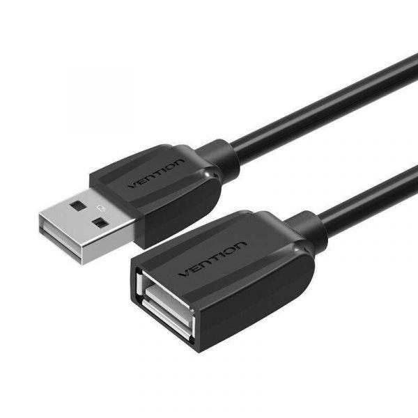 Cabo de Extensão USB VENTION VAS-A44-B050 (0,5 m - USB 2.0 macho - USB 2.0 fêmea - Preto) — miniatura 2