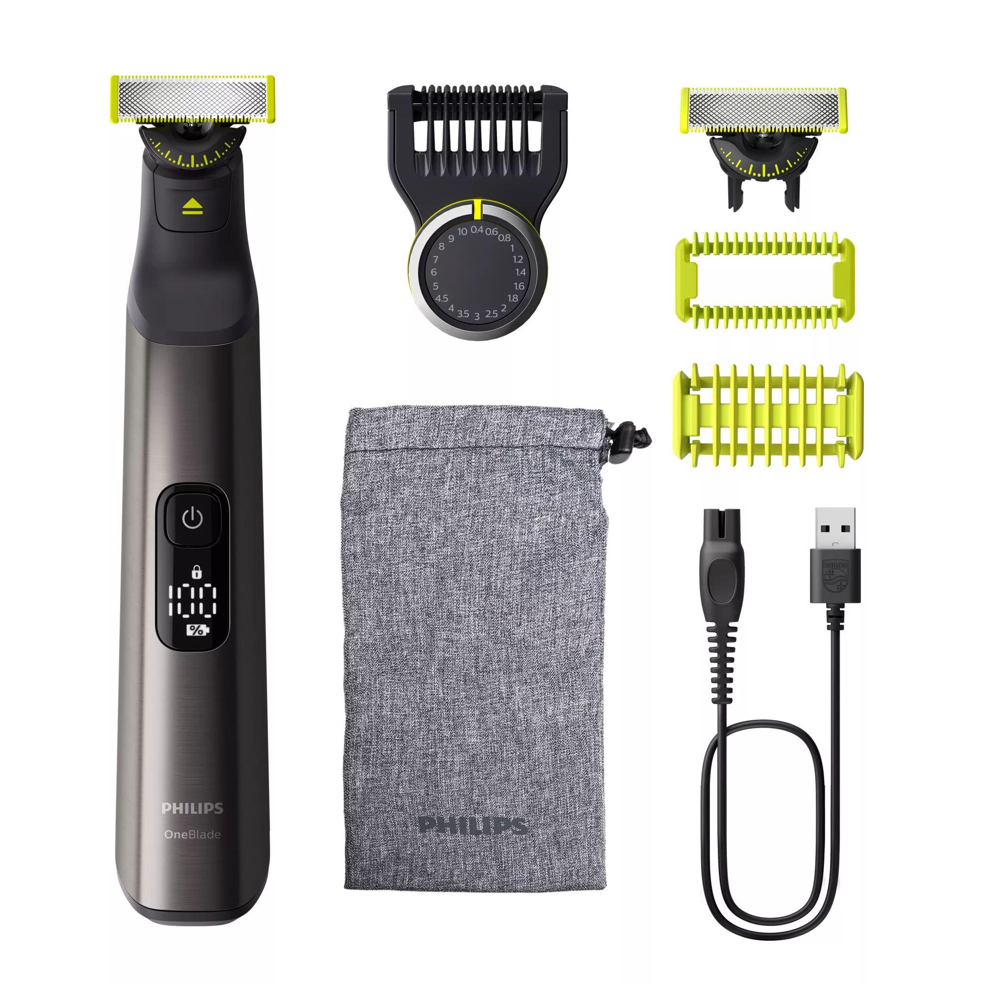 Aparador de Rosto e Corpo PHILIPS OneBlade Pro 360 QP6552/15 (Aço inoxidável - Cromado)