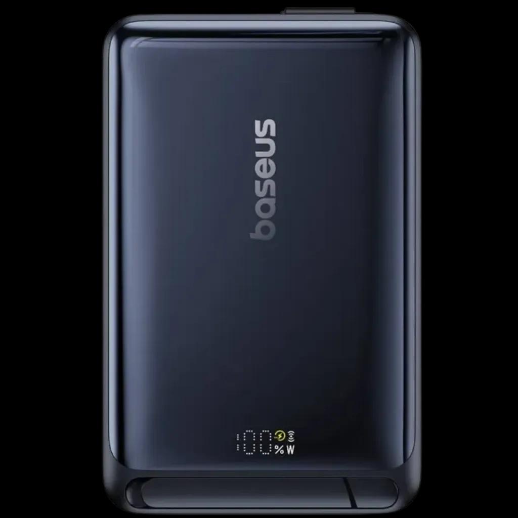 Bateria Externa Magnética BASEUS Nomos (10000 mAh - USB Type-C - Preto)