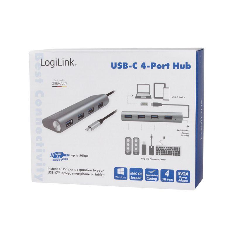 Hub USB-C LOGILINK UA0309 (Cinzento) — miniatura 6