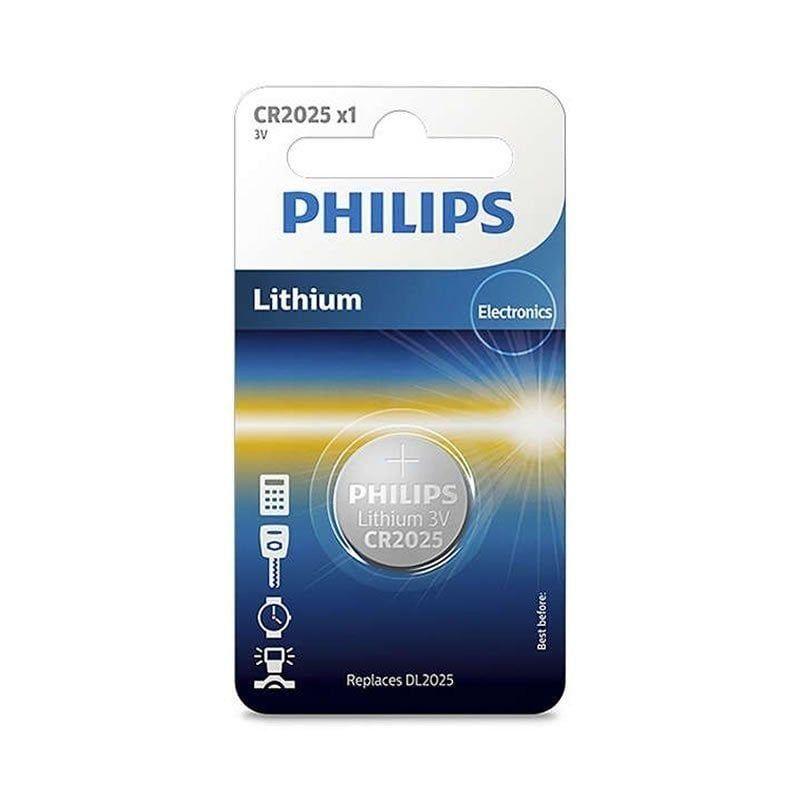 Pilha de Botão PHILIPS CR2025P5/01B (CR2025 - 3 V - 5 Unidades), miniatura 2