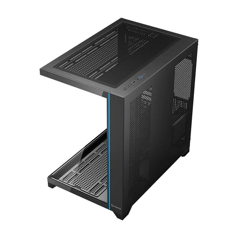 Caixa Gaming HIDITEC H3 PRO (ATX, Micro ATX, ITX, BTF - Midi Tower - ATX, Micro ATX, Mini-ITX, BTF - Preto/Transparente) — miniatura 5