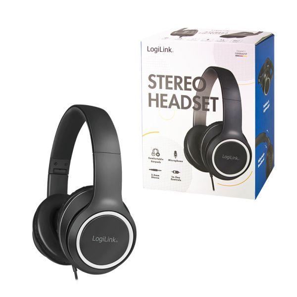 Headset LOGILINK HS0053 (Headset estéreo com microfone - Com fios - Circum-aural - Preto e Prateado), miniatura 10