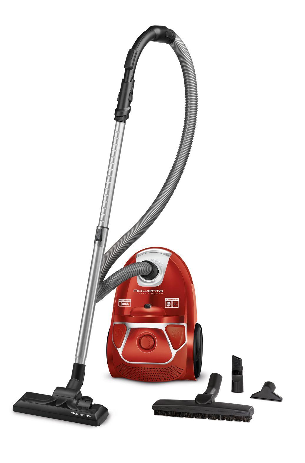 Aspirador com Saco ROWENTA Compact Power RO3953EA (Altura 23,3 cm - 3 l - Tapete, pavimento duro - Vermelho)