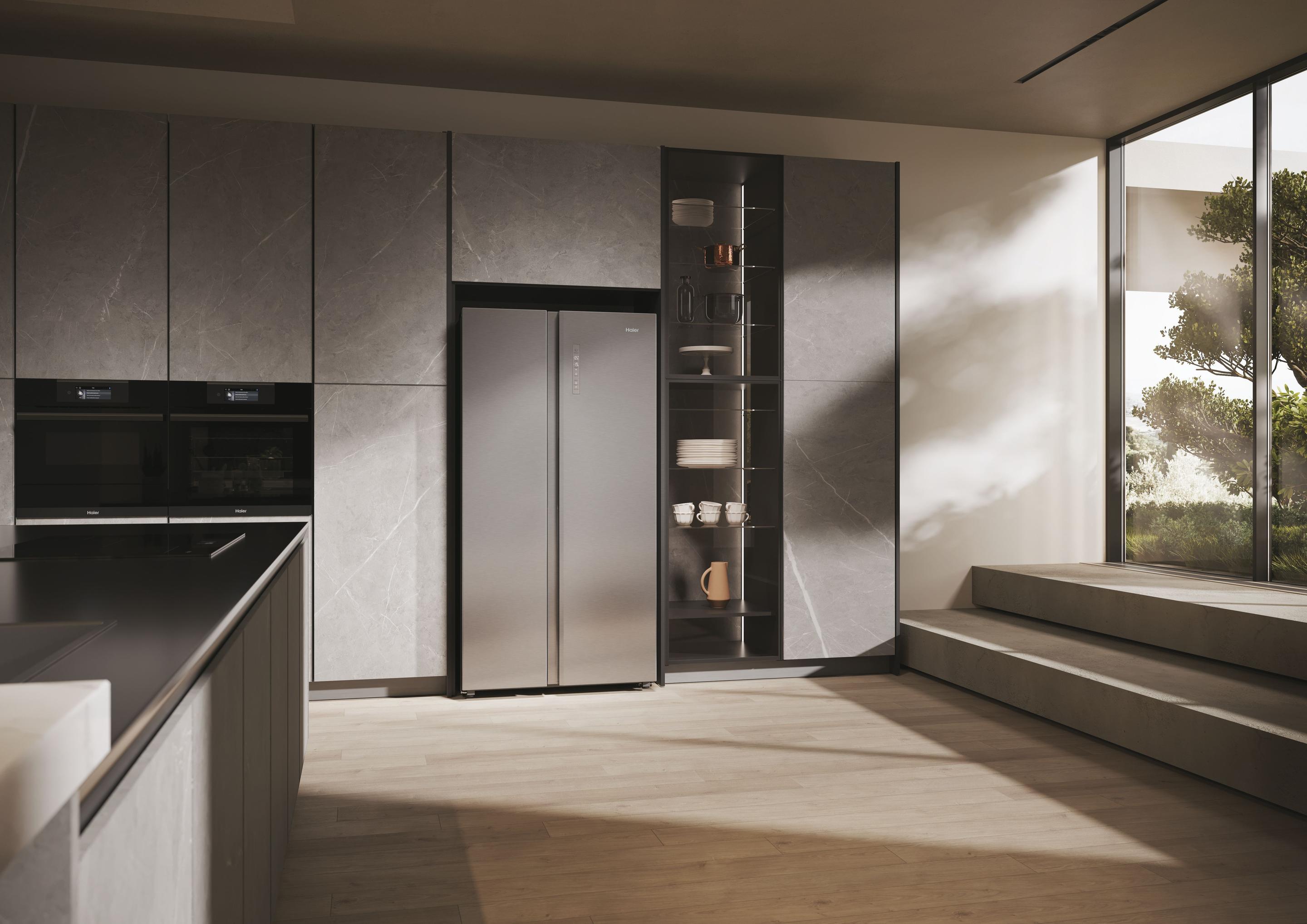 Frigorífico Americano Independente HAIER HSW79F18ANMM (611 L - 178x73x91 cm - Platina/Inox), miniatura 15