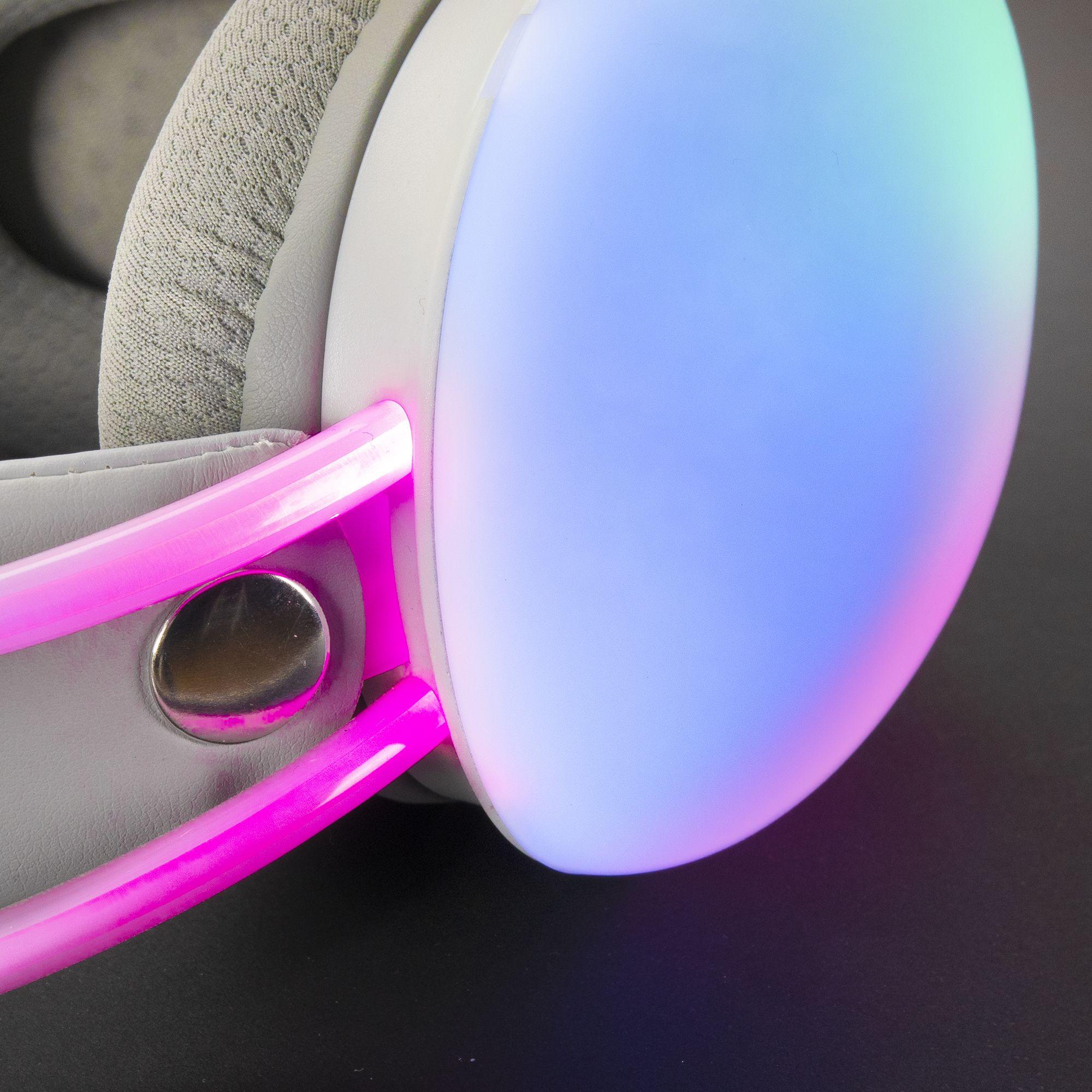 Headset Gaming MARS GAMING MH-GLOW (Binaural - Com fios - Circum-aural - Branco), miniatura 3