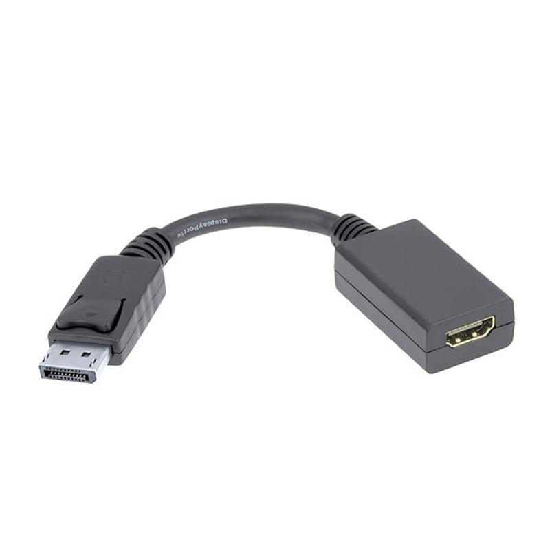Adaptador DisplayPort para HDMI NANOCABLE 10.16.0502 (0,15 m - Macho de 20 pinos - Tipo A fêmea - Preto)