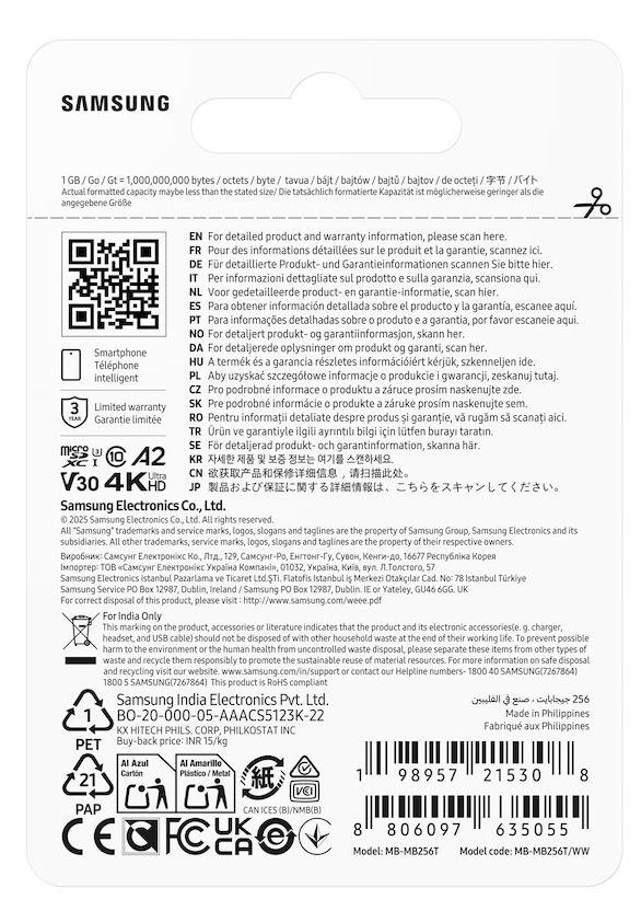 Cartão de Memória SAMSUNG T7 Pro Ultimate (256GB - até 170 MB/s - Azul), miniatura 5