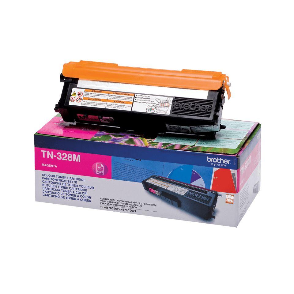 Toner BROTHER TN-328M (6000 páginas - HL-4570CDW, HL-4570CDWT - Magenta)