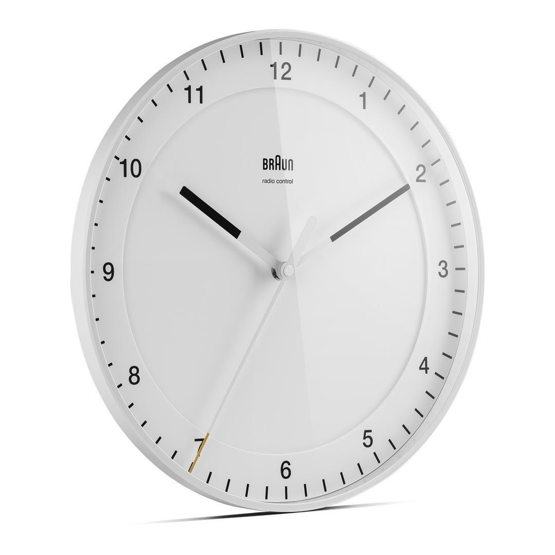 Relógio de Parede Radiocontrolado BRAUN BC 17 W-DCF (Branco)